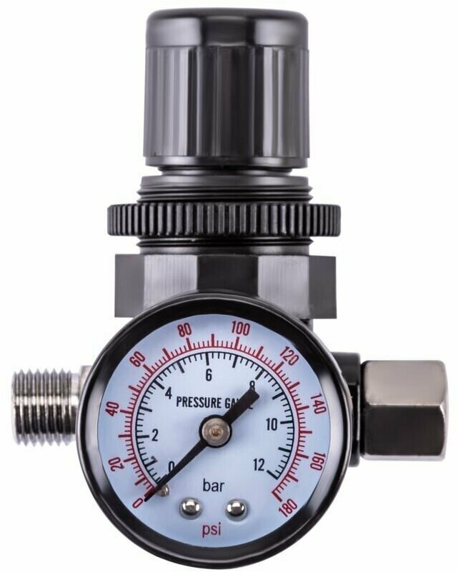 Редуктор давления FoxWeld со встроенным манометром 10 БАР, 1/4" аэрус(5554) - фотография № 1