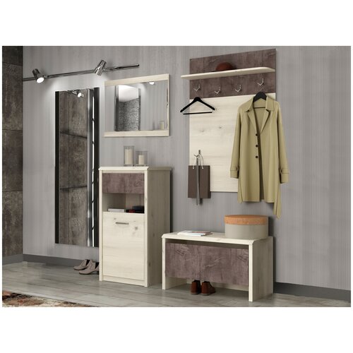 Прихожая Анрэкс Бьерк Ольха полярная / Оникс