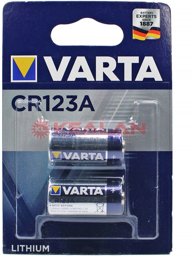 Батарейка Varta CR 123A Bli 1 Lithium (6205301401) - фото №14