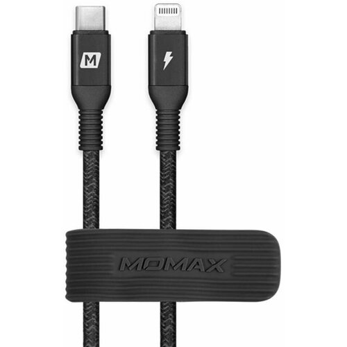 Кабель для iPhone, iPad, iPod Momax Elite Link USB-C to Lightning 8-pin, 3 метра, сертификация MFI, быстрая зарядка PD - Черный (DL50D)