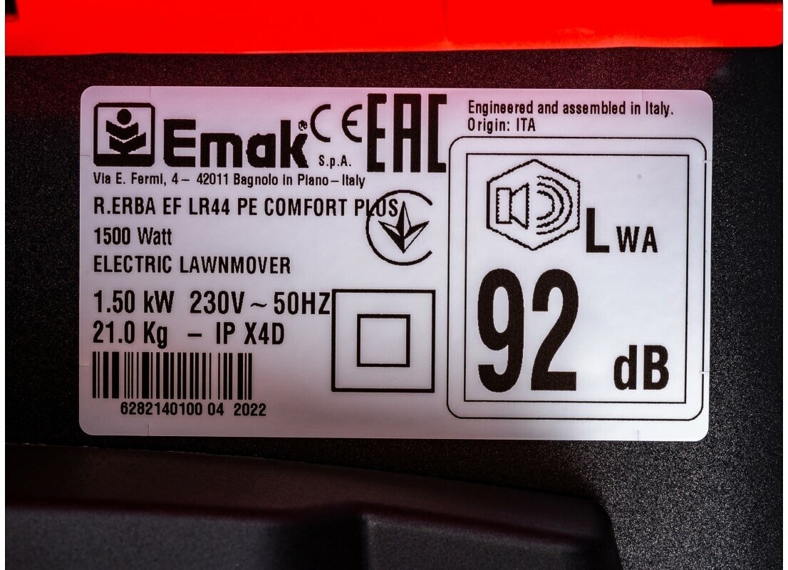 Efco Газонокосилка электрическая LR 44 PE Comfort Plus 66129050S . - фотография № 6