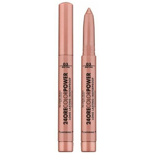 Deborah Milano Тени карандаш стойкие 24ORE COLOR POWER EYESHADOW тон 03 розово-бронзовый 1.4 г.