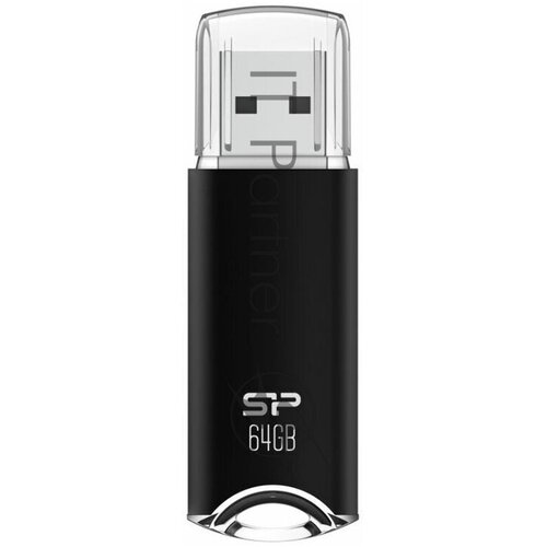 Накопитель USB Flash 64Gb Silicon Power Helios H02, USB 2.0, Black