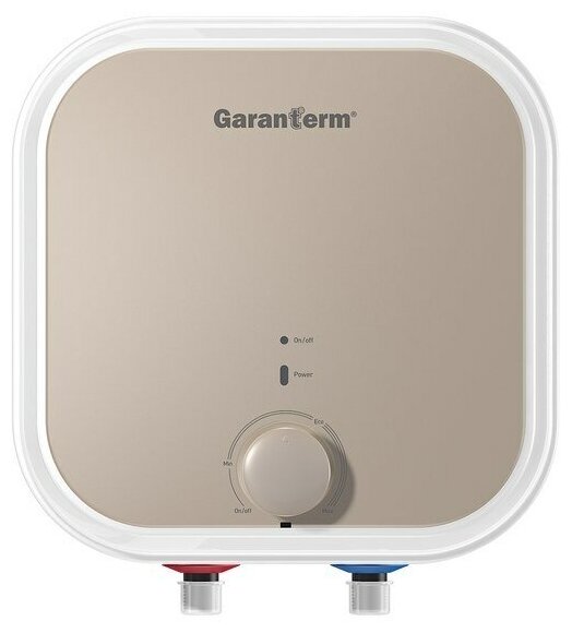 Накопительный электрический водонагреватель Garanterm Plus 15 O, 2021 г, белый/бежевый - фотография № 1