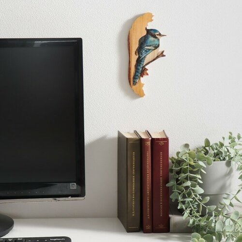 Панно интерьерное дерево Синяя птица 12х07х19 см 1313₽