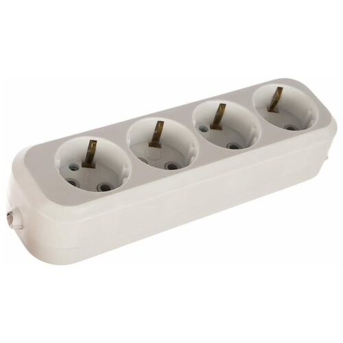 Колодка удлинителя 4-м с заземл. KX-4e Эра Б0028340