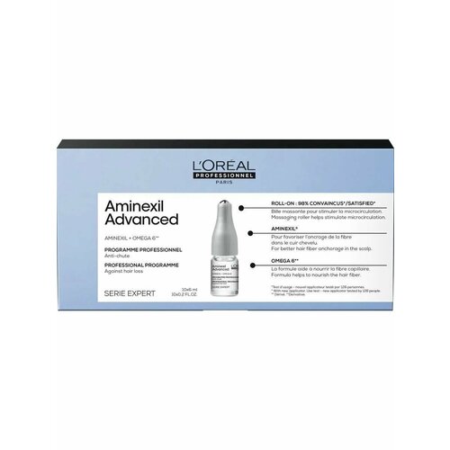 Loreal Aminexil Advanced - Ампулы от выпадения волос 10 х 6 мл