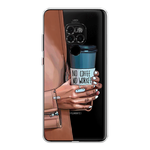 Чехол на Huawei Mate 20 / Хуавей Мате 20 с принтом No coffee ...