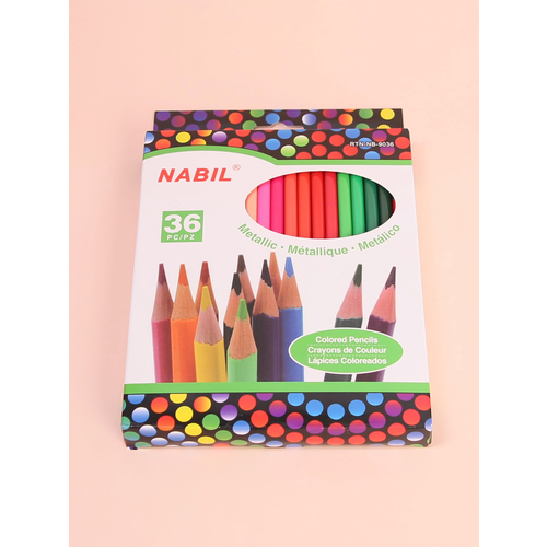 Набор акварельных цветных карандашей 36 шт. NB NABIL арт NB-9036