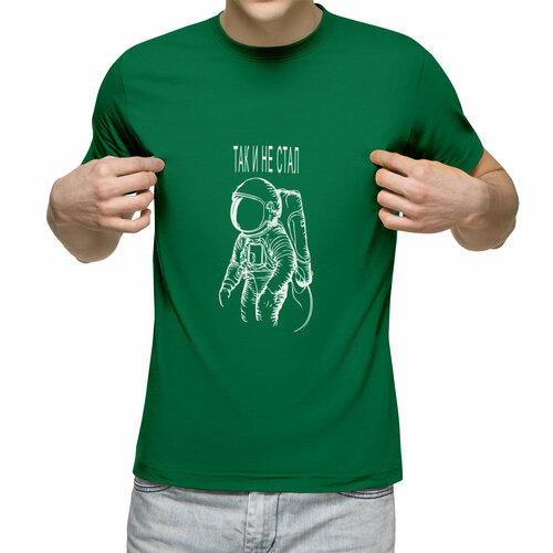 Футболка Us Basic, размер S, зеленый мужская футболка космос космонавт s желтый
