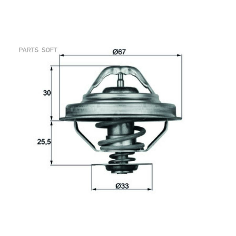 Термостат BMW E30/E34/E36/E38/E39 1.6-2.8 90-00