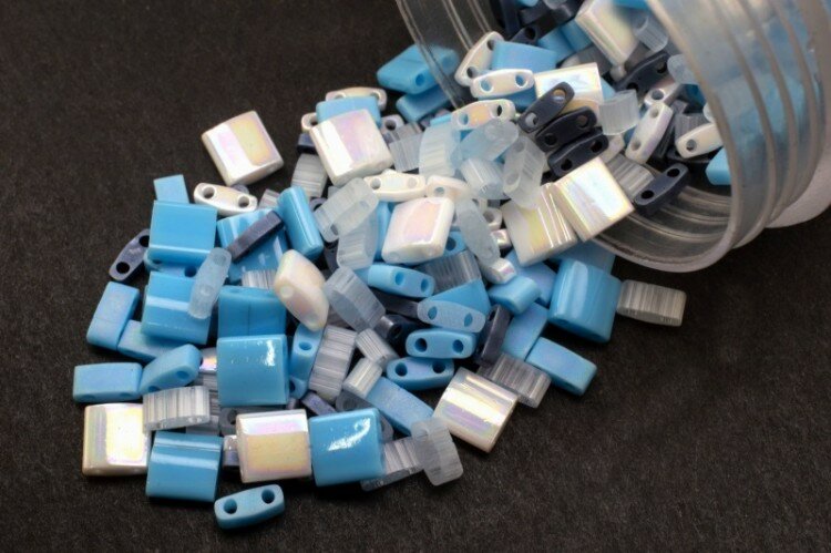 Бисер японский MIYUKI TILA MIX204 микс Waves, 5 грамм — фото 1