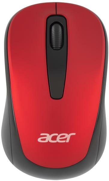 Мышь Acer OMR136, оптическая, беспроводная, USB, красный [zl. mceee.01j]