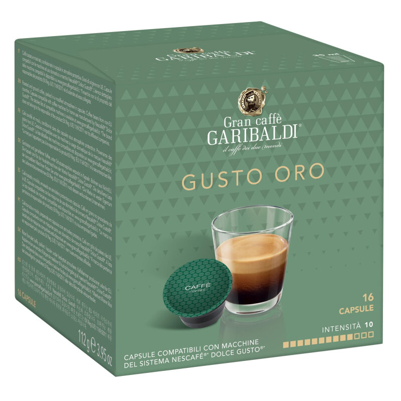 Кофе в капсулах Garibaldi Gusto Oro (DG), 16шт/уп - фотография № 1