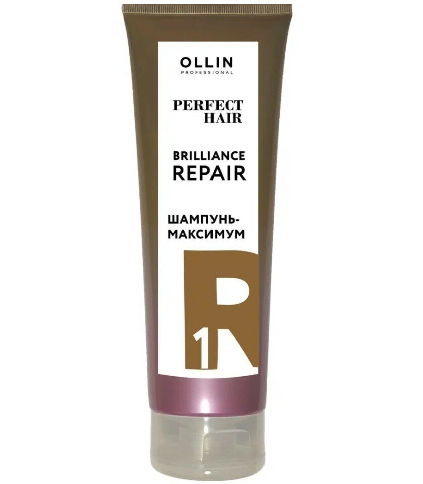 OLLIN Professional шампунь-максимум Perfect Hair Brilliance Repair 1 Подготовительный Этап, 250 мл