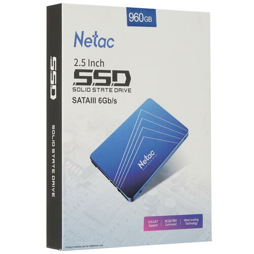 Внутренний SSD Netac 960GB N535S, SATA-III, R/W - 560/520 MB/s, 2.5", 3D NAND - фотография № 16