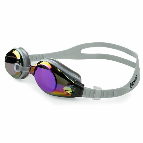 фото Очки для плавания torres fitness, sw-32213sm, зерк. линзы, регул. перен, оправа хамелеон, радв. регул. ремеш