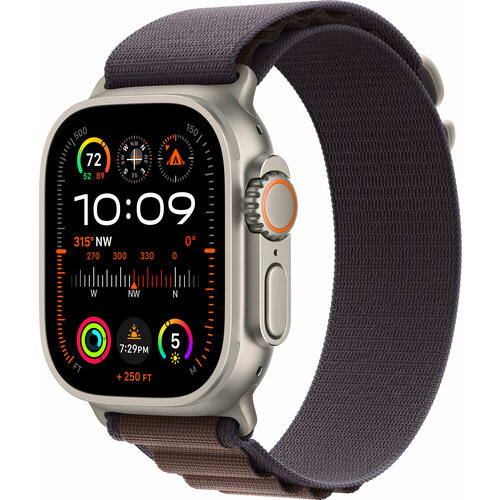 Умные часы Apple Watch Ultra 2 49 мм Titanium Case GPS Cellular Indigo Alpine Loop 9430000₽
