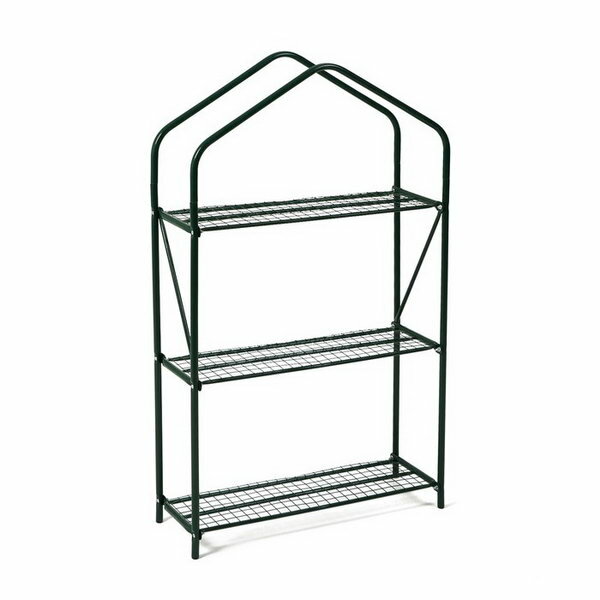 фото Стеллаж для рассады, 3 полки, 110 x 65 x 22 см, металлический каркас d = 16 мм, без чехла