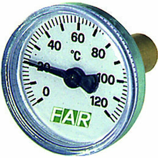 Термометр FAR Термометр 0-120 °C зонд 36 мм O 40 мм торцевое соединение 3/8"