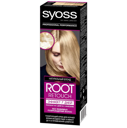 Сьосс / Syoss Root Retouch - Крем-краска тонирующая для волос Натуральный блонд 60 мл