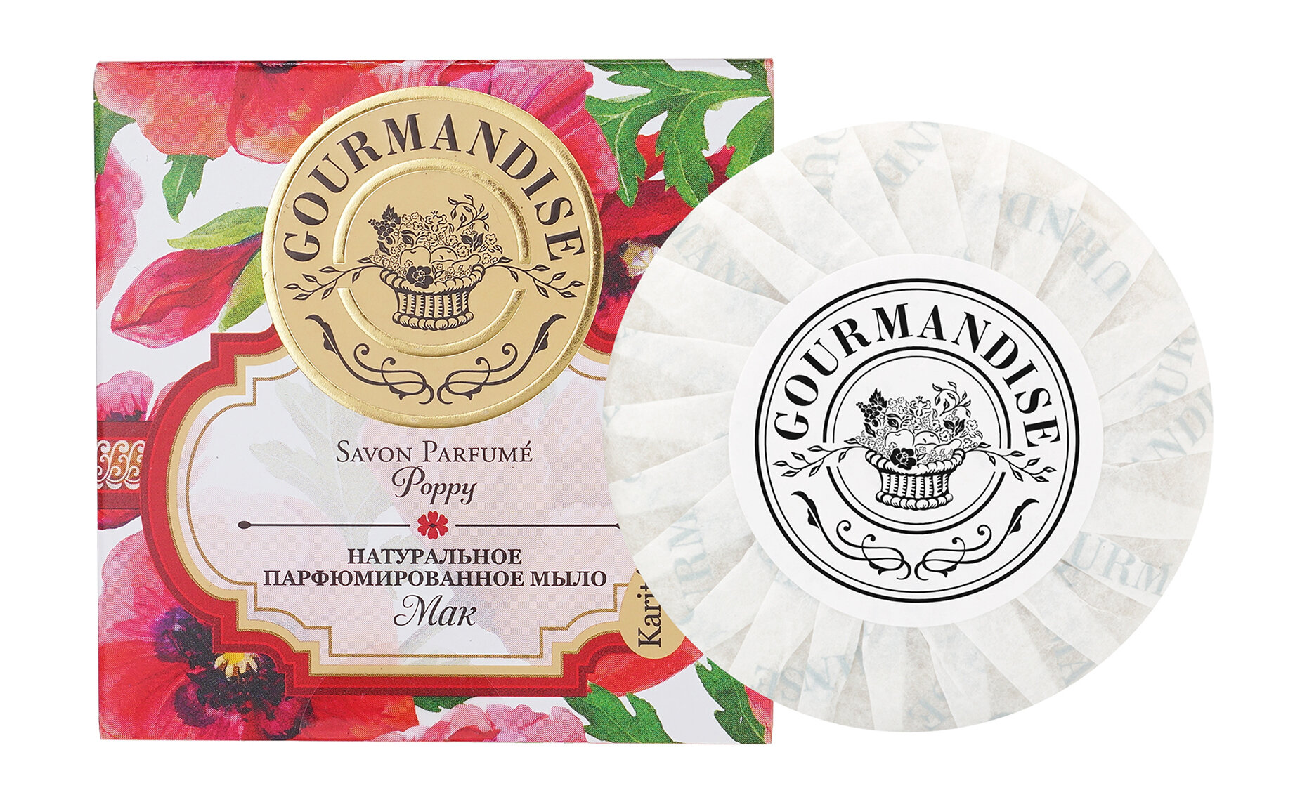 фото GOURMANDISE Мыло натуральное парфюмированное Мак, 100 г