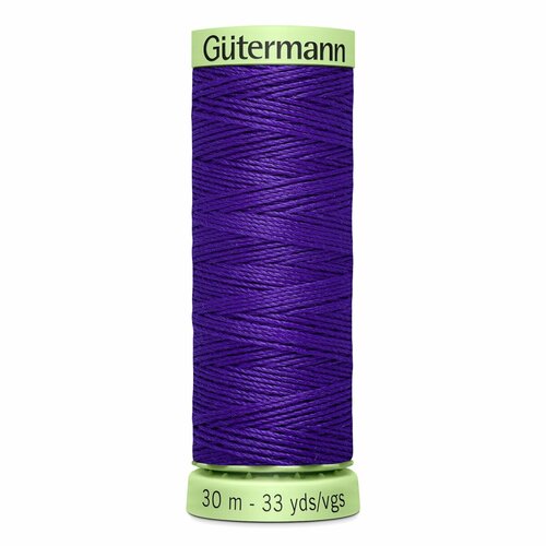 фото Нитки швейные top stitch 30/30 м для декоративной отстрочки, 100% полиэстер, gutermann 744506 (810 яркий василек), 5 шт