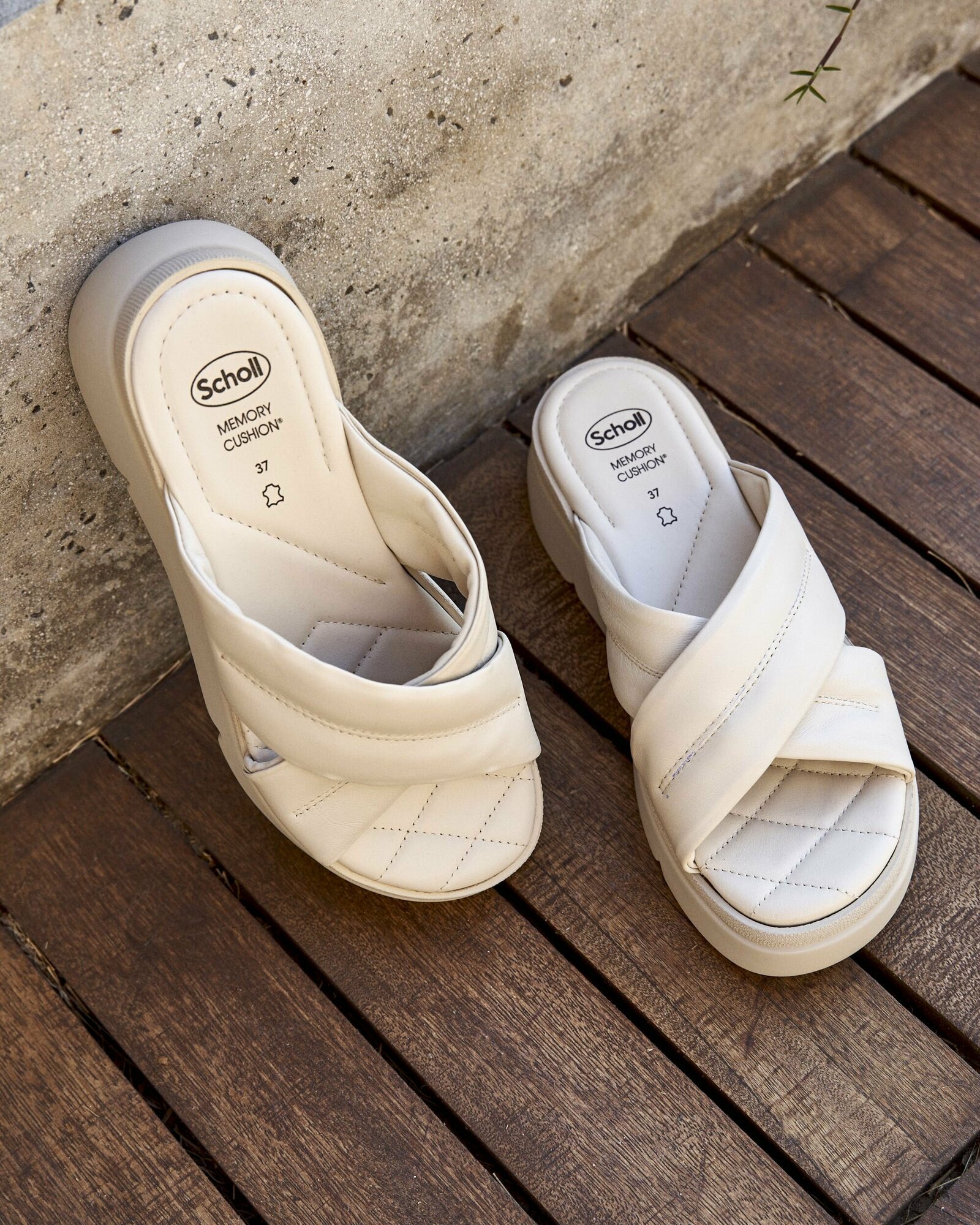 Шлепанцы Scholl BALI CROSS, размер 39 EU, белый