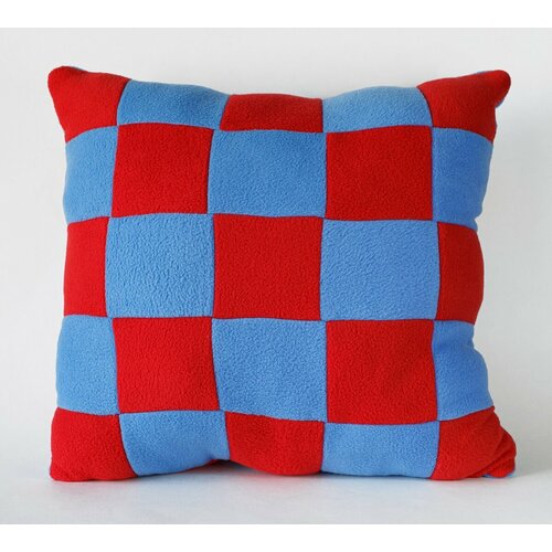 Подушка декоративная Magic Bear Toys квадратная, цвет красно-голубой 40 см.