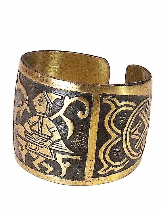 Кольцо Мастерская Алешиных, размер 18, желтый — фото 1