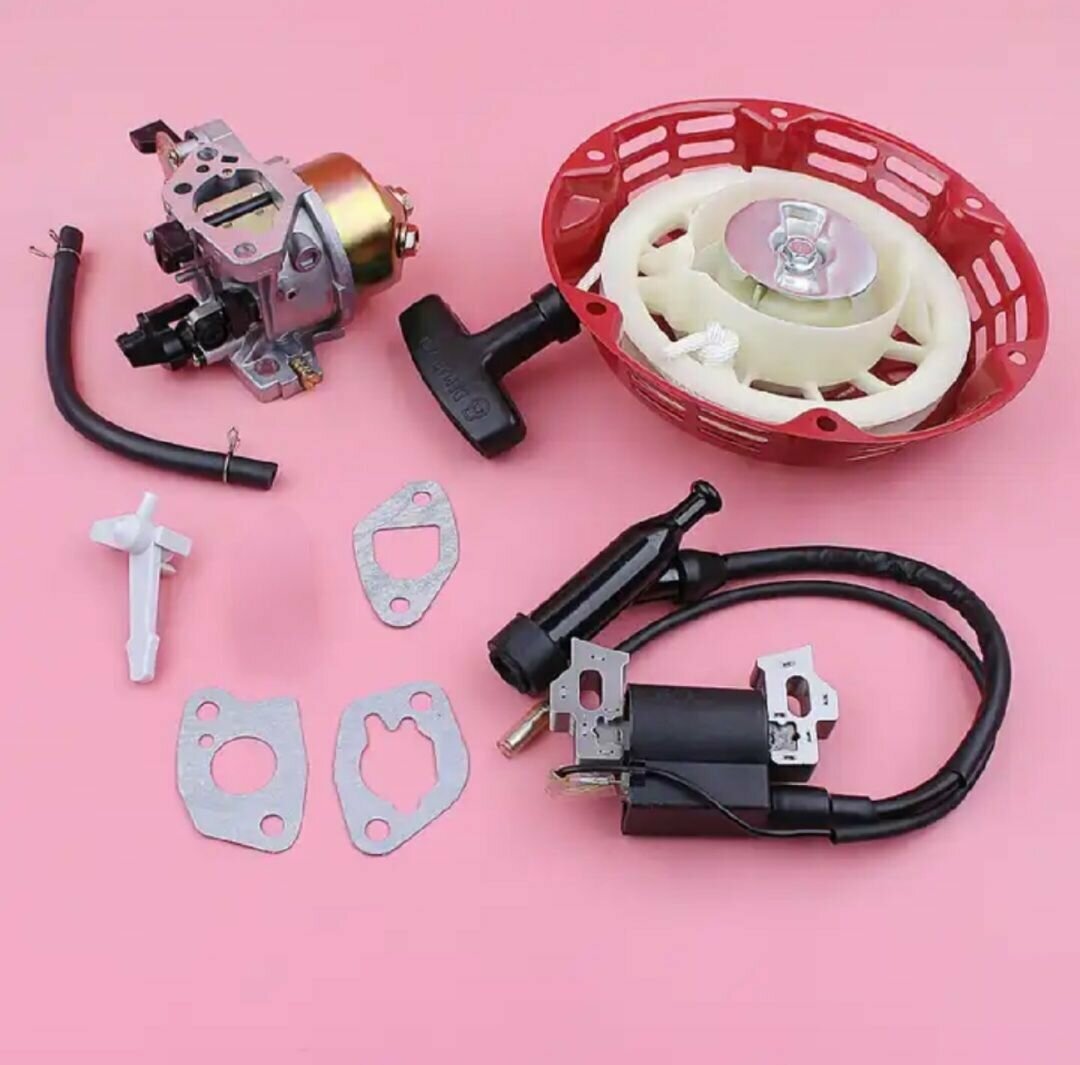 фото Карбюратор, Прокладки, Шланг топливный, Стартер, Зажигание / мотоблоков мотопомпы генераторов 168F 168F-1 168F-2 170F GX160 GX200 5,5лс-7,0лс