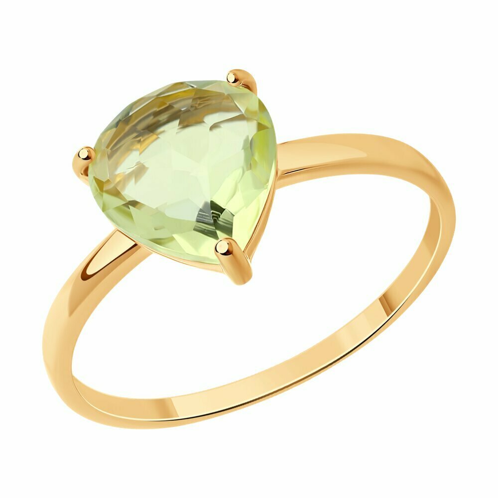Кольцо Diamant online, золото, 585 проба, кварц