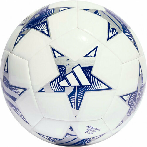 Мяч футбольный ADIDAS Finale Club IA0945, р.5, бело-голубой мяч футбольный adidas finale club ia0947 р 5 черно оранжевый