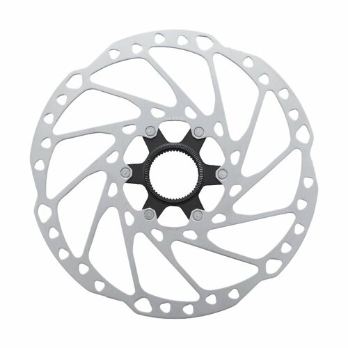 SHIMANO Тормозной диск Shimano RT64, 203мм, C.Lock, с стоп. кольцом внешн. шлицы