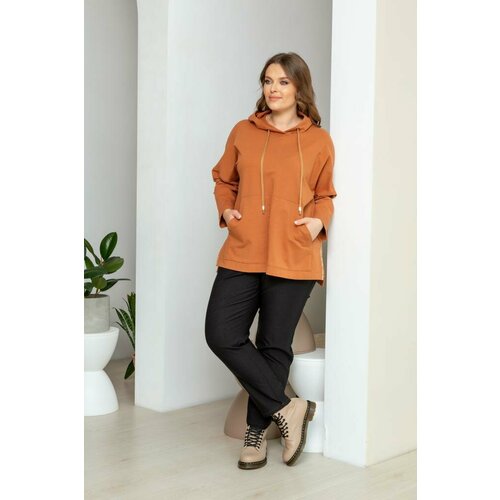 Джемпер, размер 60/62, оранжевый