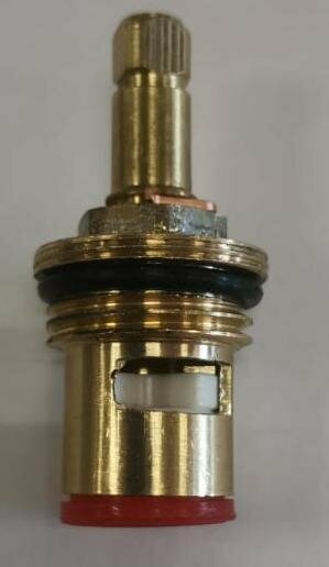 фото Кран-букса 1/2 полуоборотная квадратный шток с резьбой под юбку маховика