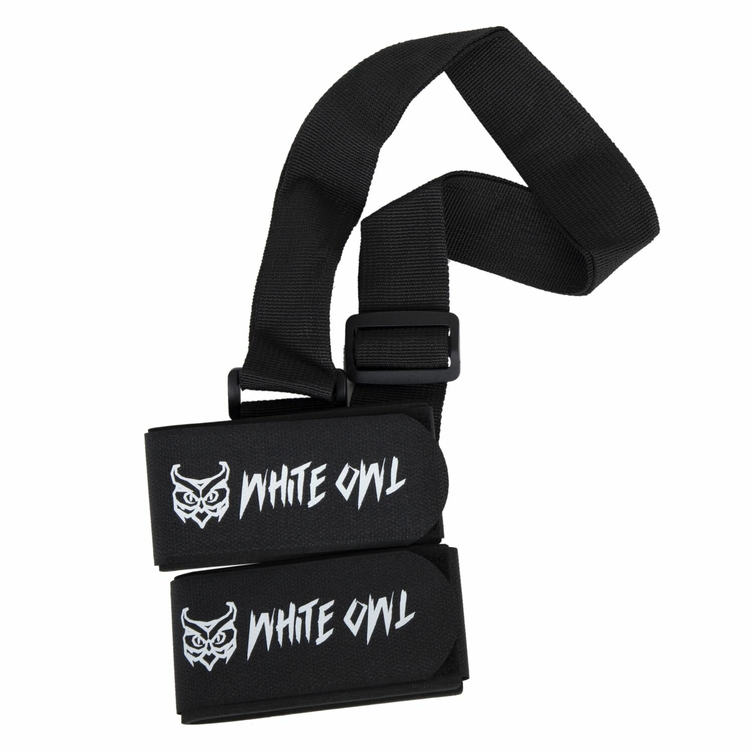 фото Связки для горных лыж White Owl KNDR-OZ, обхват 50х460 мм, лямка 38х1200 мм, черный с малин