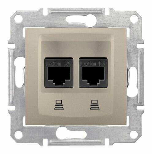 Schneider Electric Sedna Титан компьютерная 2-ая RJ45 кат. 5e UTP SDN4400168