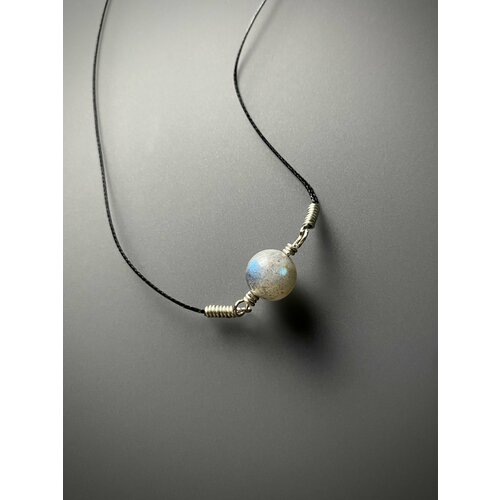 Колье Snow Jewelry, лабрадор, длина 43 см, голубой, синий