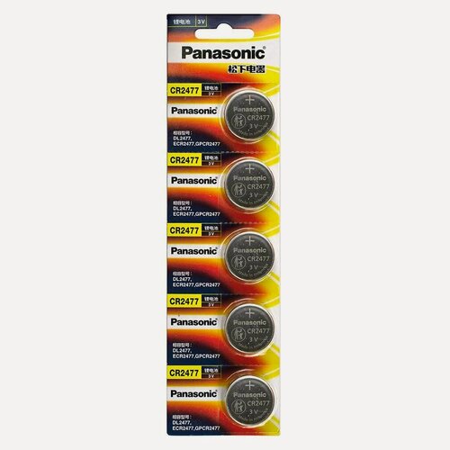 Изображение товара Батарейка литиевая PANASONIC CR2477 BL-5 (5шт)