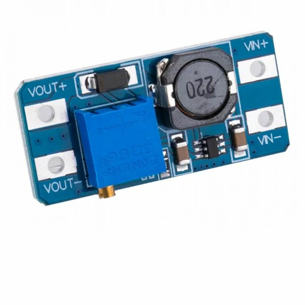 MT3608 DC-DC module, DC-DC преобразователь, повышающий, Uвх=2.24В, Uвых= до 28В, Iвых max =2А