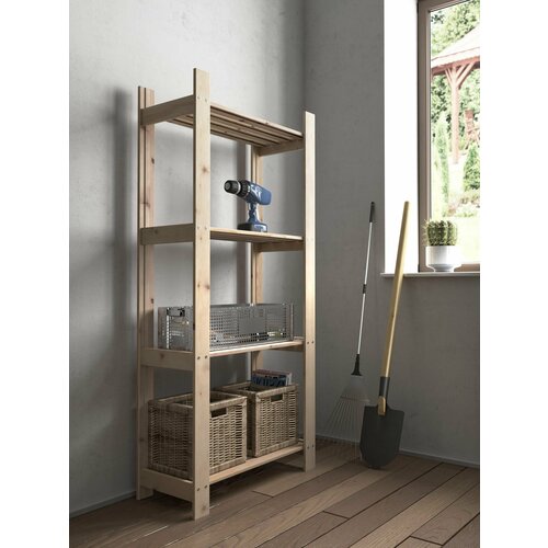 Стеллаж ЭКО (деревянный) МС-50 Карелия