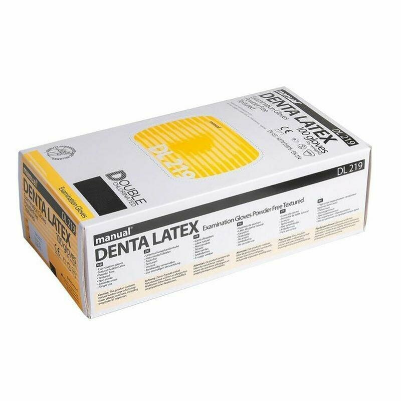 Manual Перчатки медицинские смотровые Denta Latex, латексные, неопудренные, размер S, 50 пар