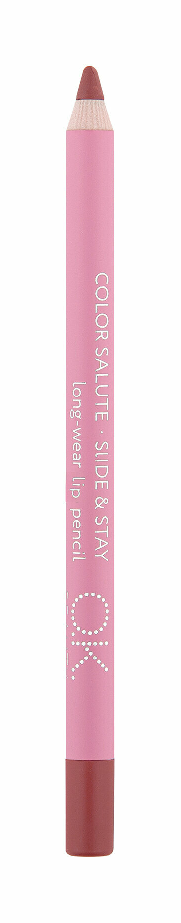 Стойкий карандаш для губ розовый O.K.Beauty Salute Slide & Stay Lipliner