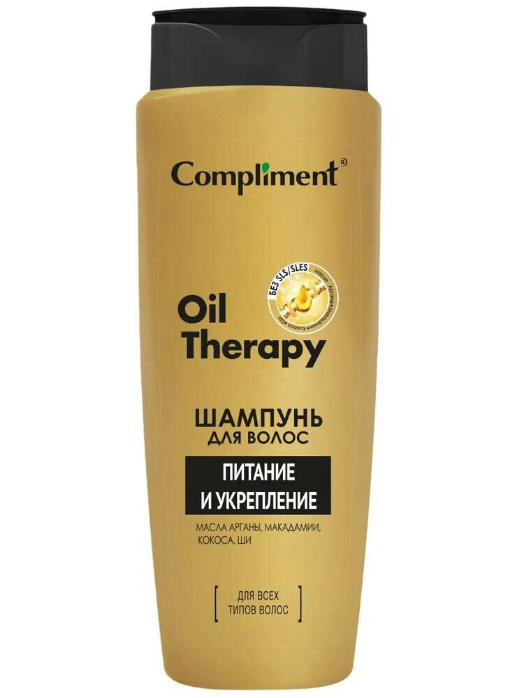 Compliment Шампунь для волос Oil Therapy Питание и укрепление, 400мл
