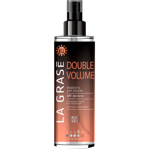 Жидкость La Grase для укладки волос Double Volume 150мл мусс для укладки волос la grase double volume супер объем lift up 150мл