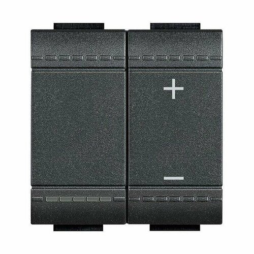 Светорегулятор клавишный BTicino LIVING LIGHT 400 Вт скрытый монтаж антрацит L4411N 19334₽