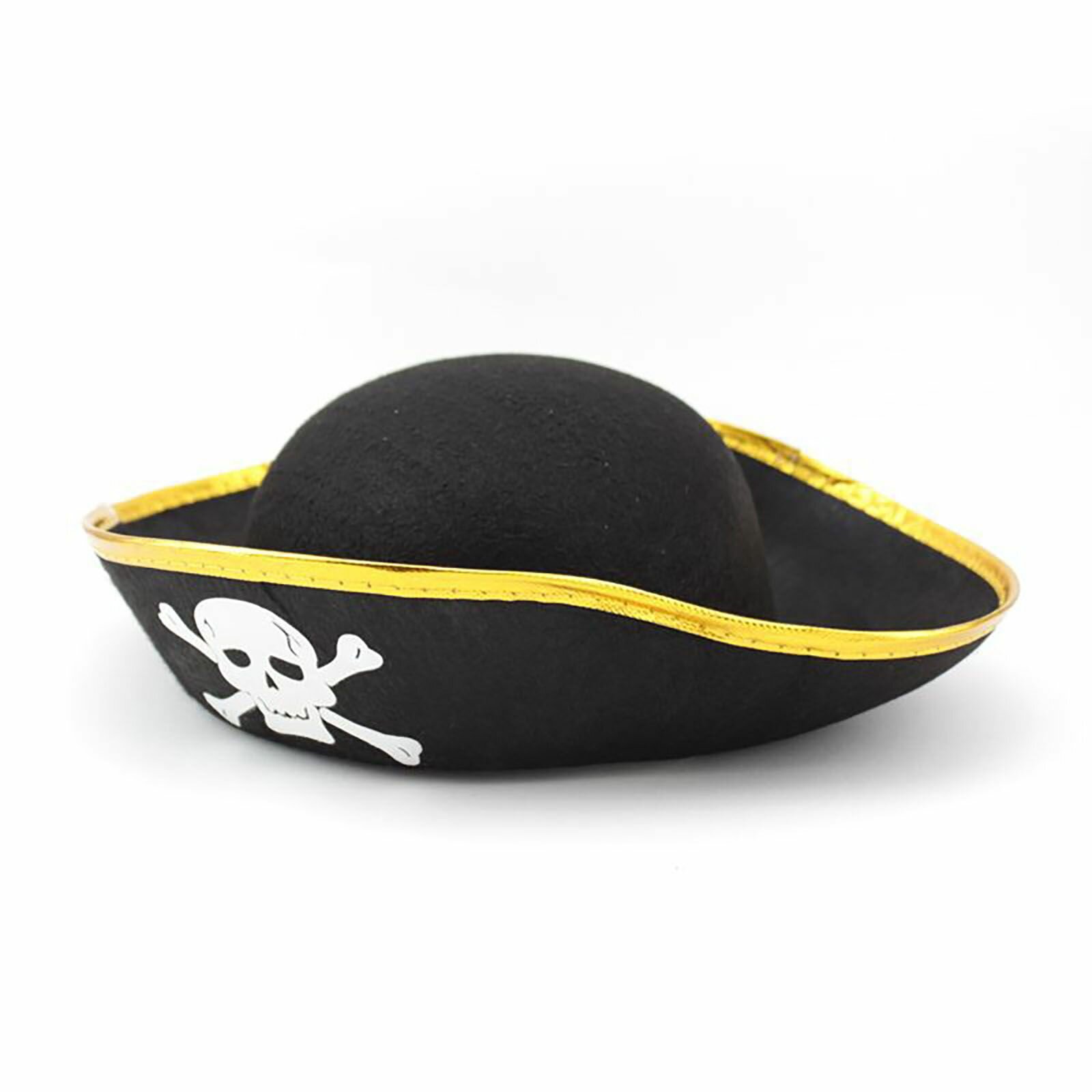 Шляпа "Пиратская" с золотой лентой, 1 шт.