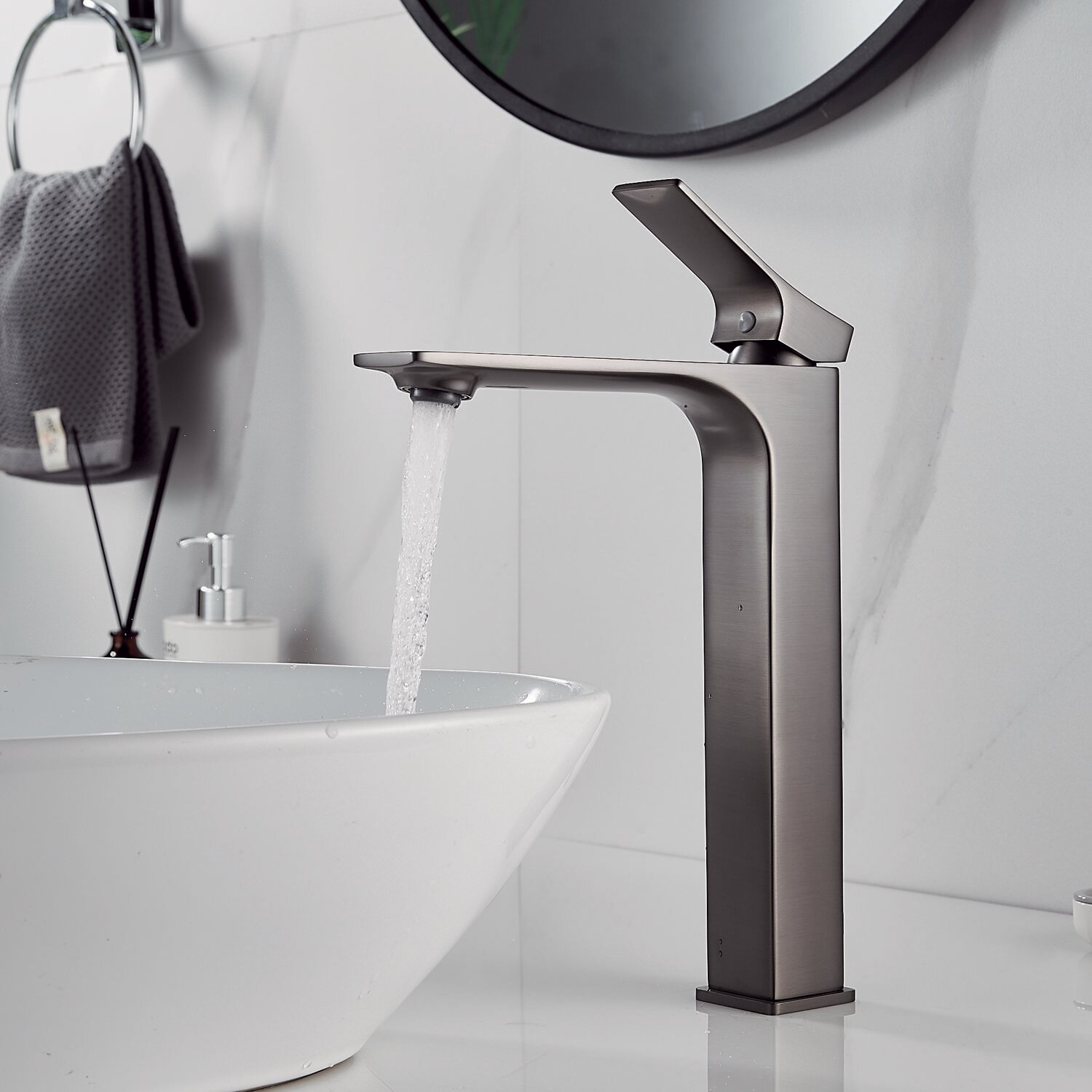 S6111T Смеситель для раковины чаши оружейная сталь — фото 1