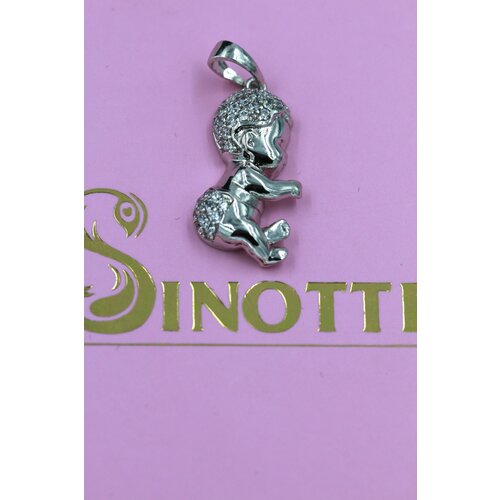 Подвеска Sinotti, циркон, серебристый, бордовый